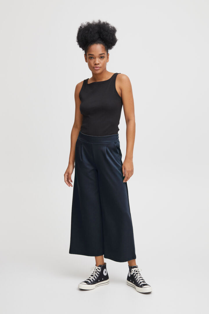 Kate SUS Wide Crop Pant - Navy