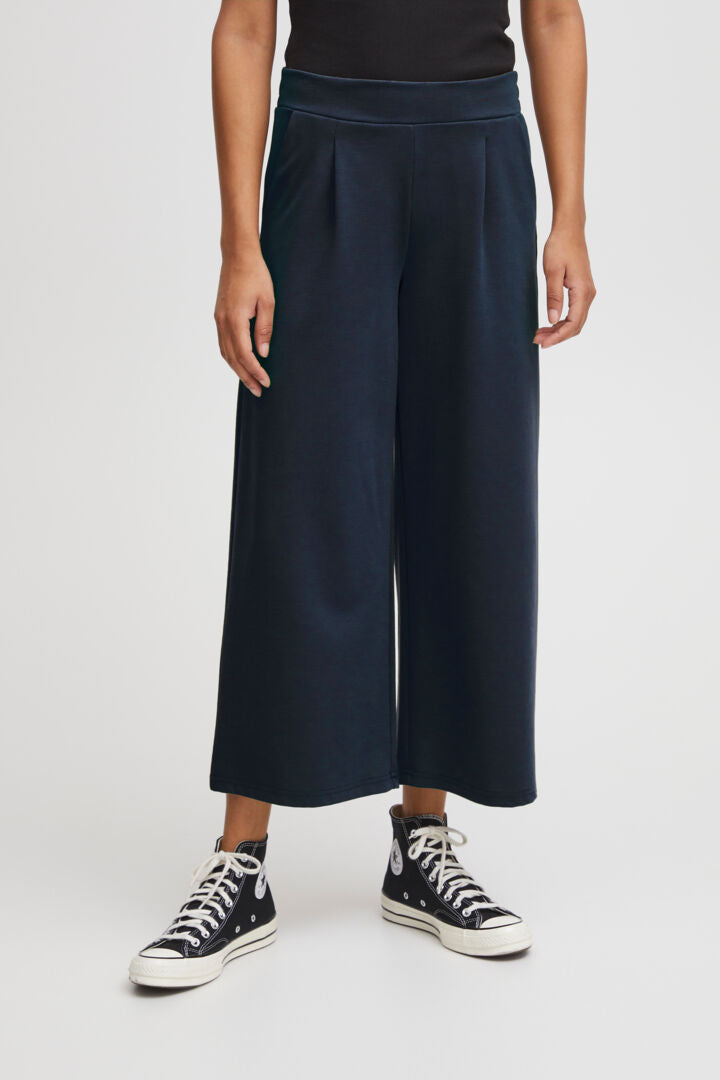 Kate SUS Wide Crop Pant - Navy