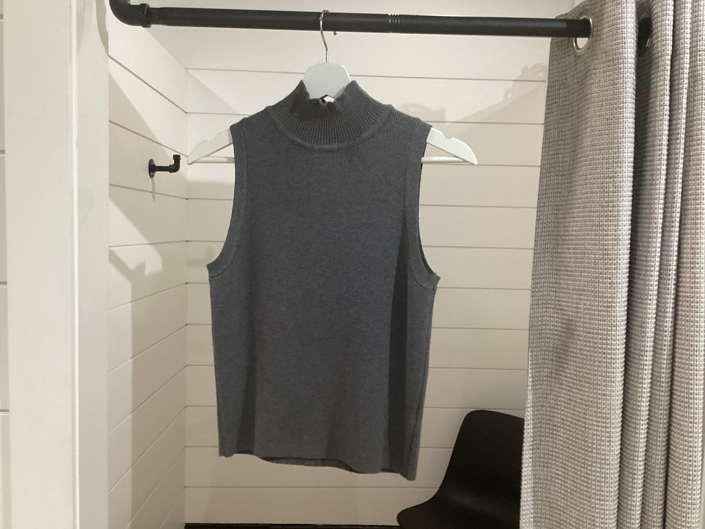 Metra Knitted Top - Grey Melange