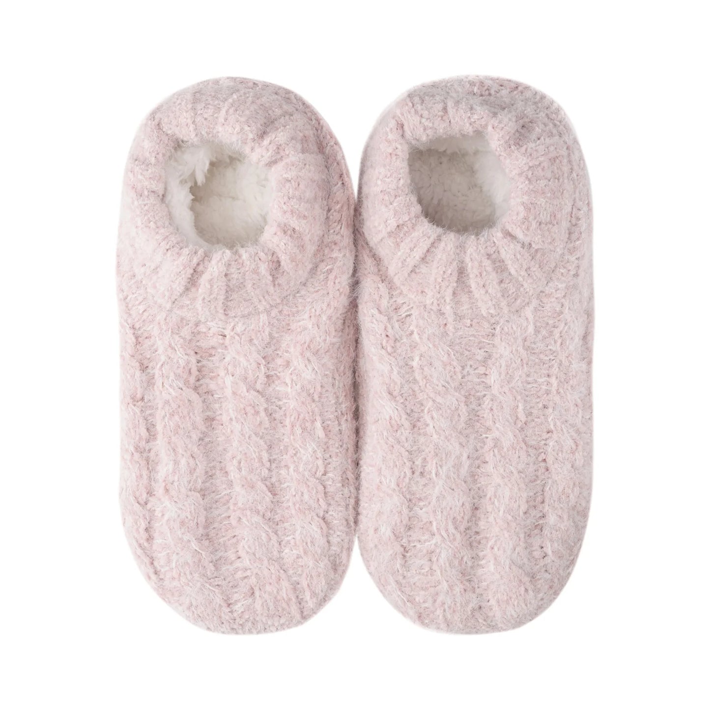 Lemon All Over Cable Slipper -Pink