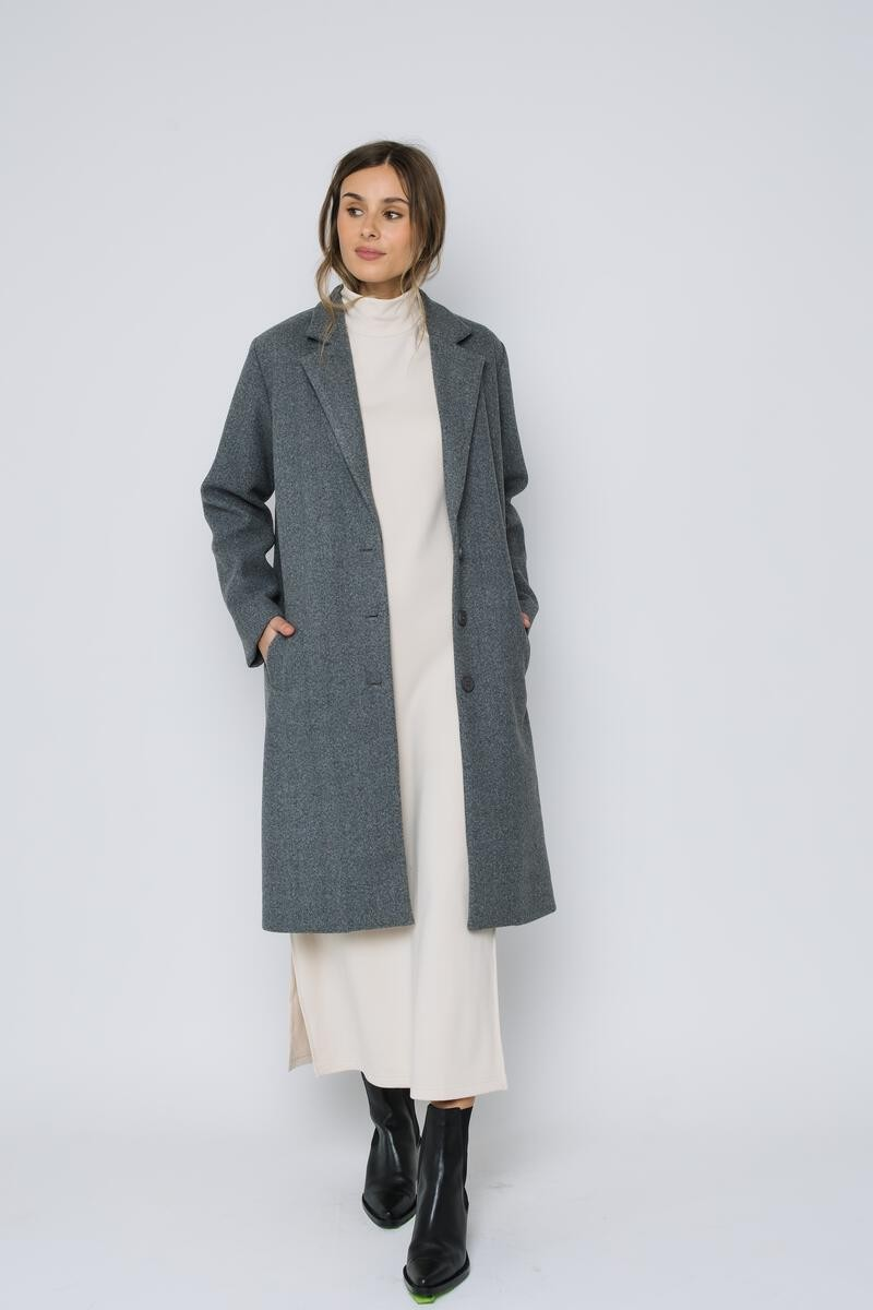 Avery Long Coat - Grey