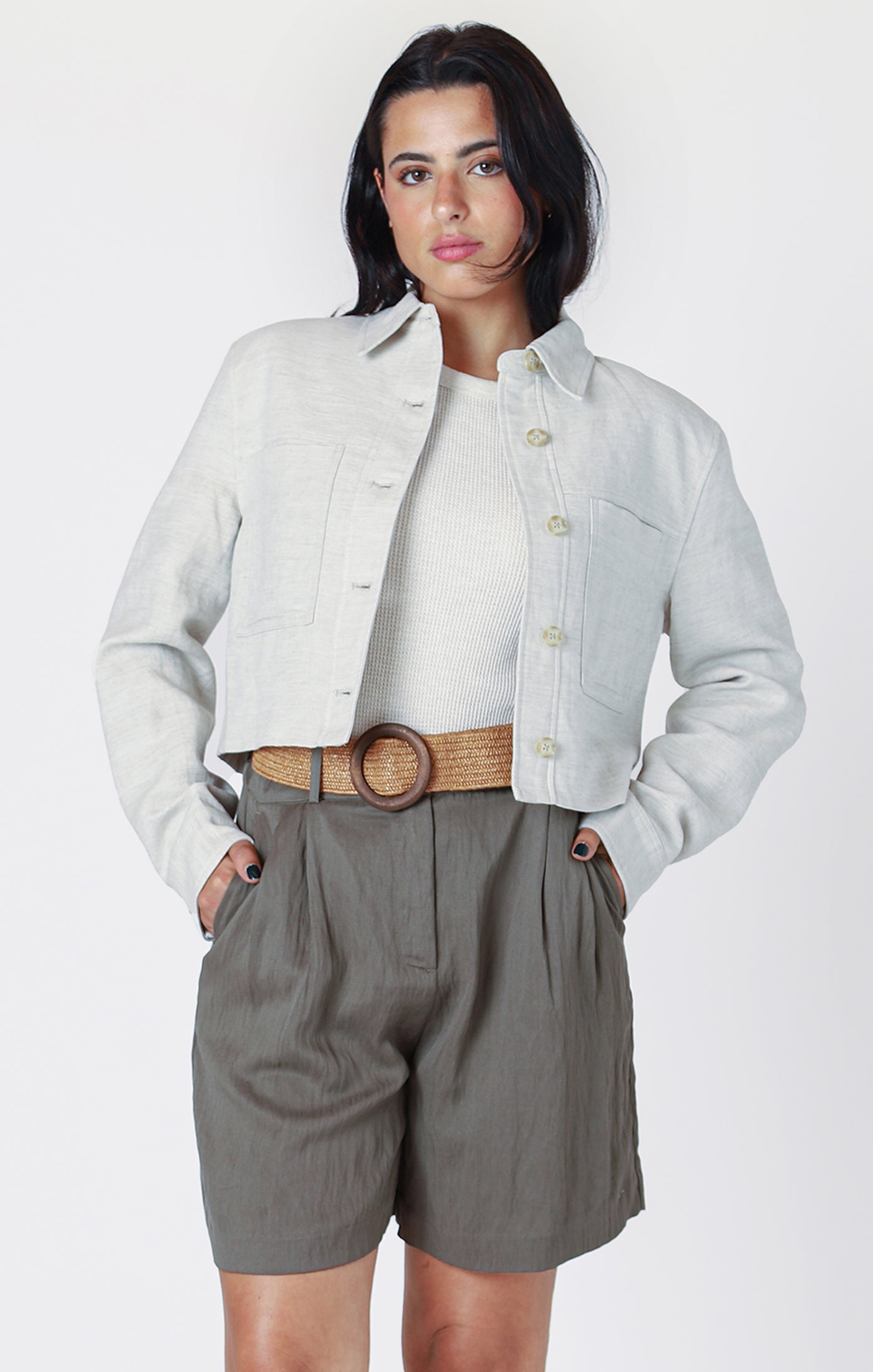 CROPPED UTILITY JACKET