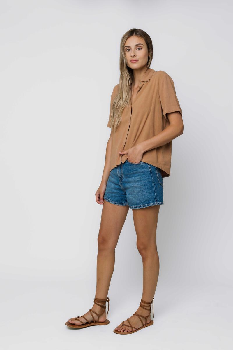Nina Roll Cuff Shirt Sleeve Shirt