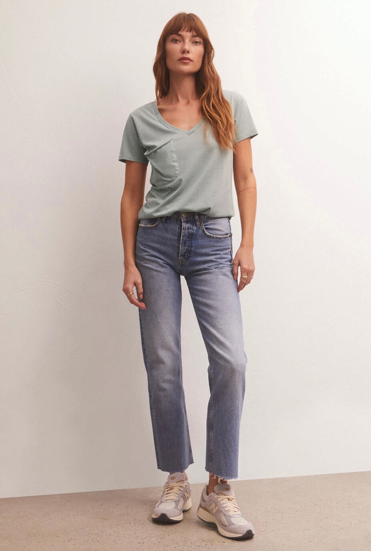 Z Supply Pocket Tee - Worn Jade