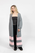 Mable Striped Long Cardigan