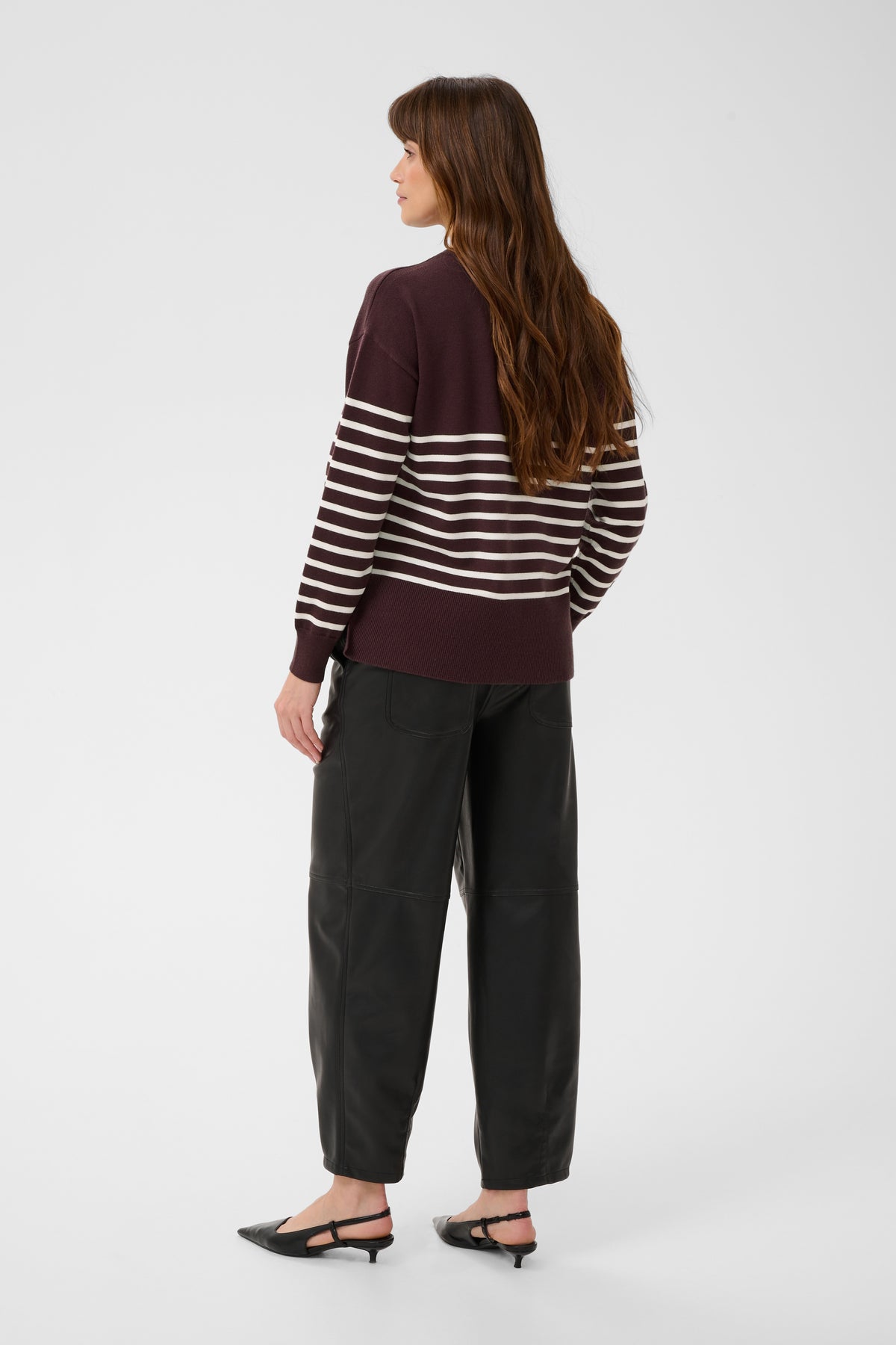 Limone Pullover Knit Sweater - Fudge & Whisper White