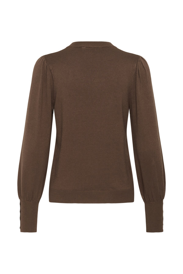 Lizza Round Neck Pullover Buttons