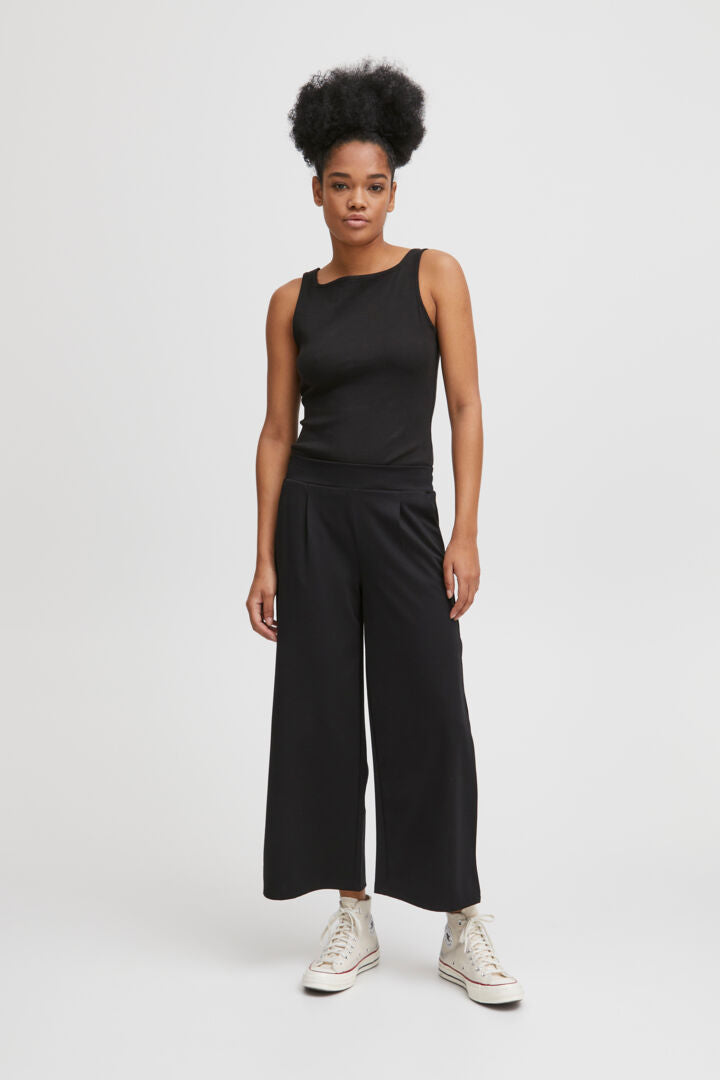 Kate SUS Wide Crop Pant - Black