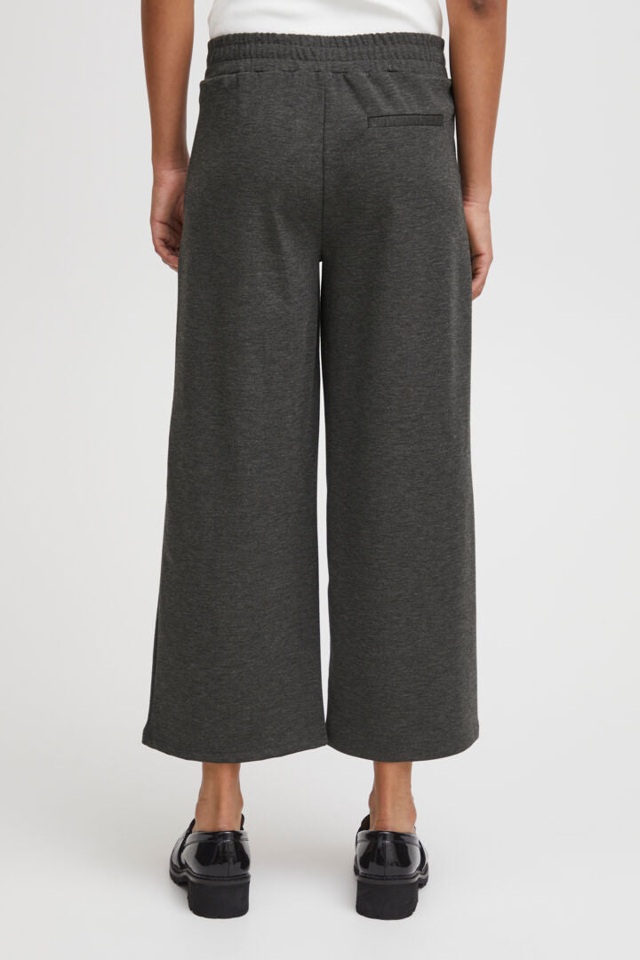 Kate SUS Wide Crop Pant - Grey Melange