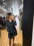 Floral Chiffon Mini Dress