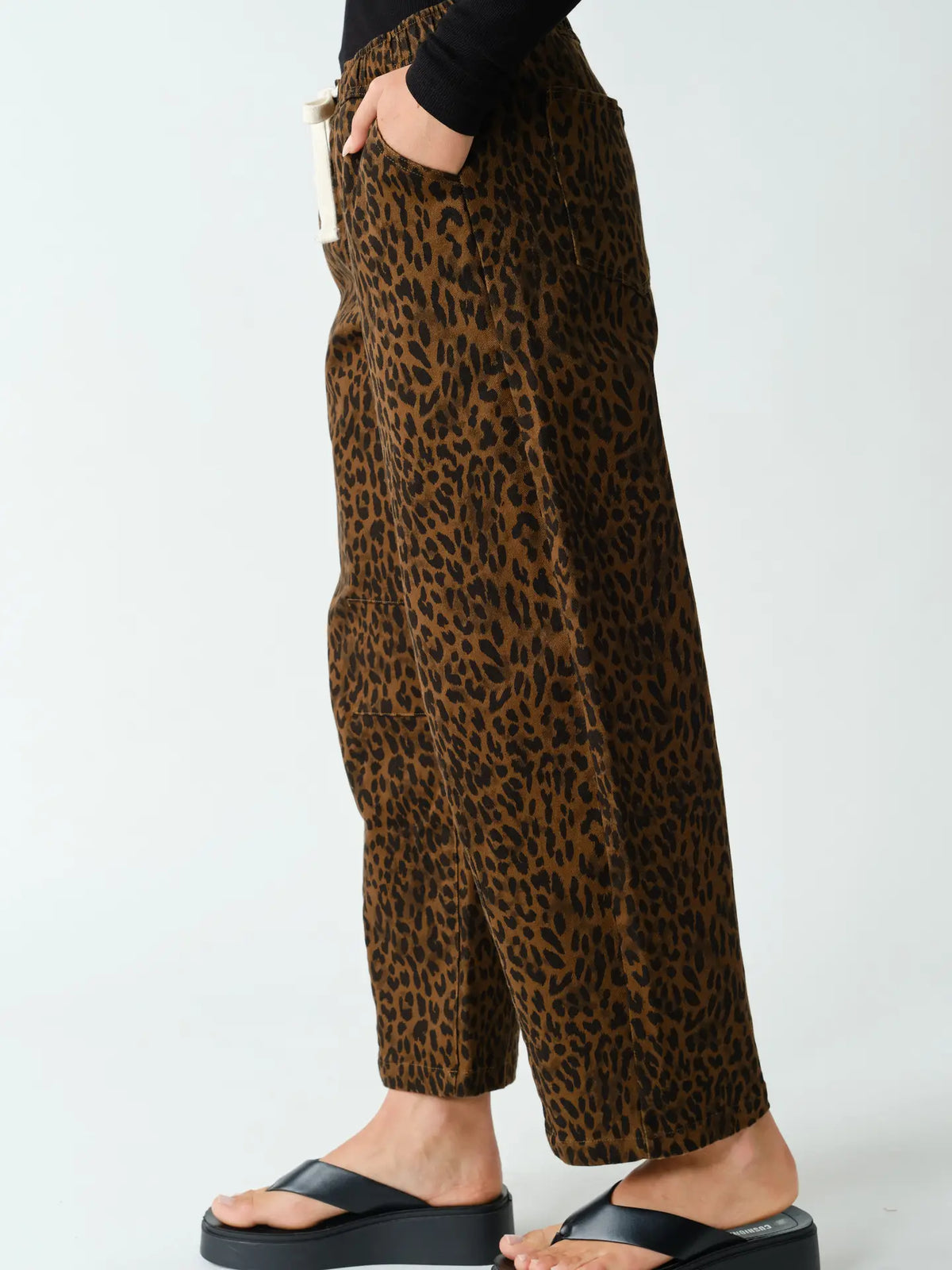 Leopard Barrel Pant