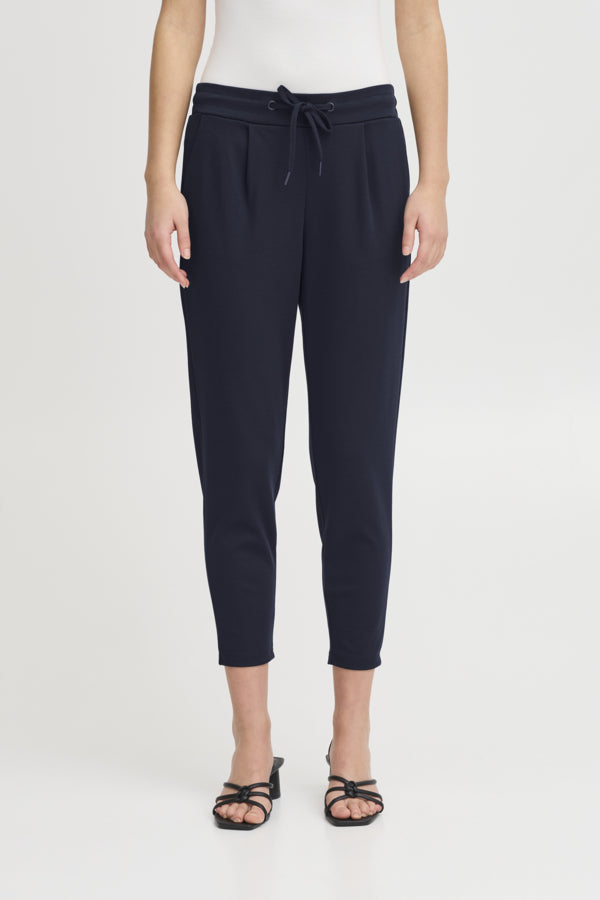 Kate Cropped Pant - Navy