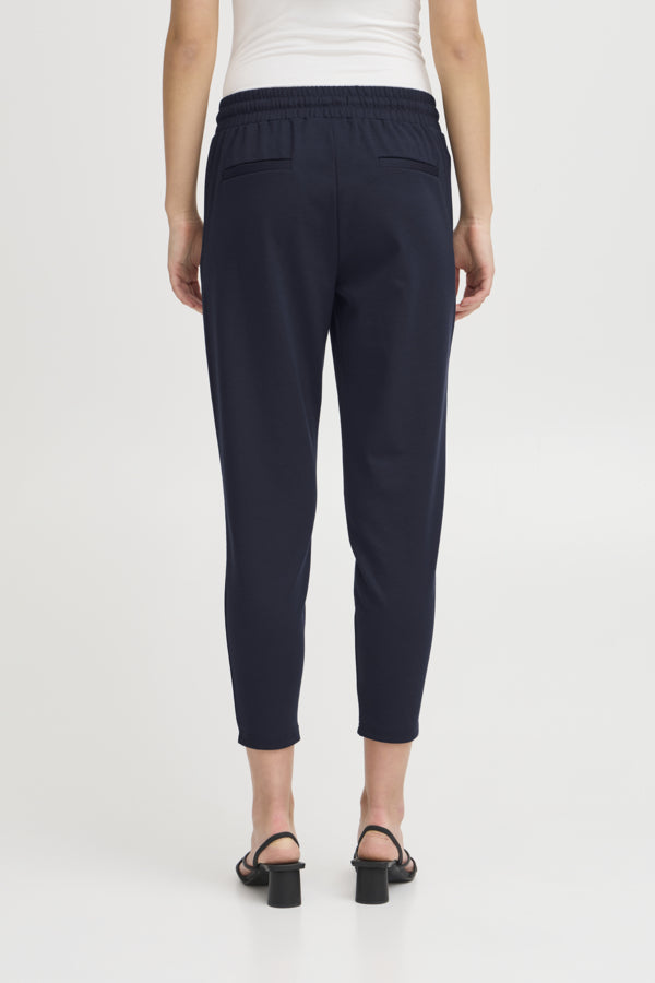 Kate Cropped Pant - Navy