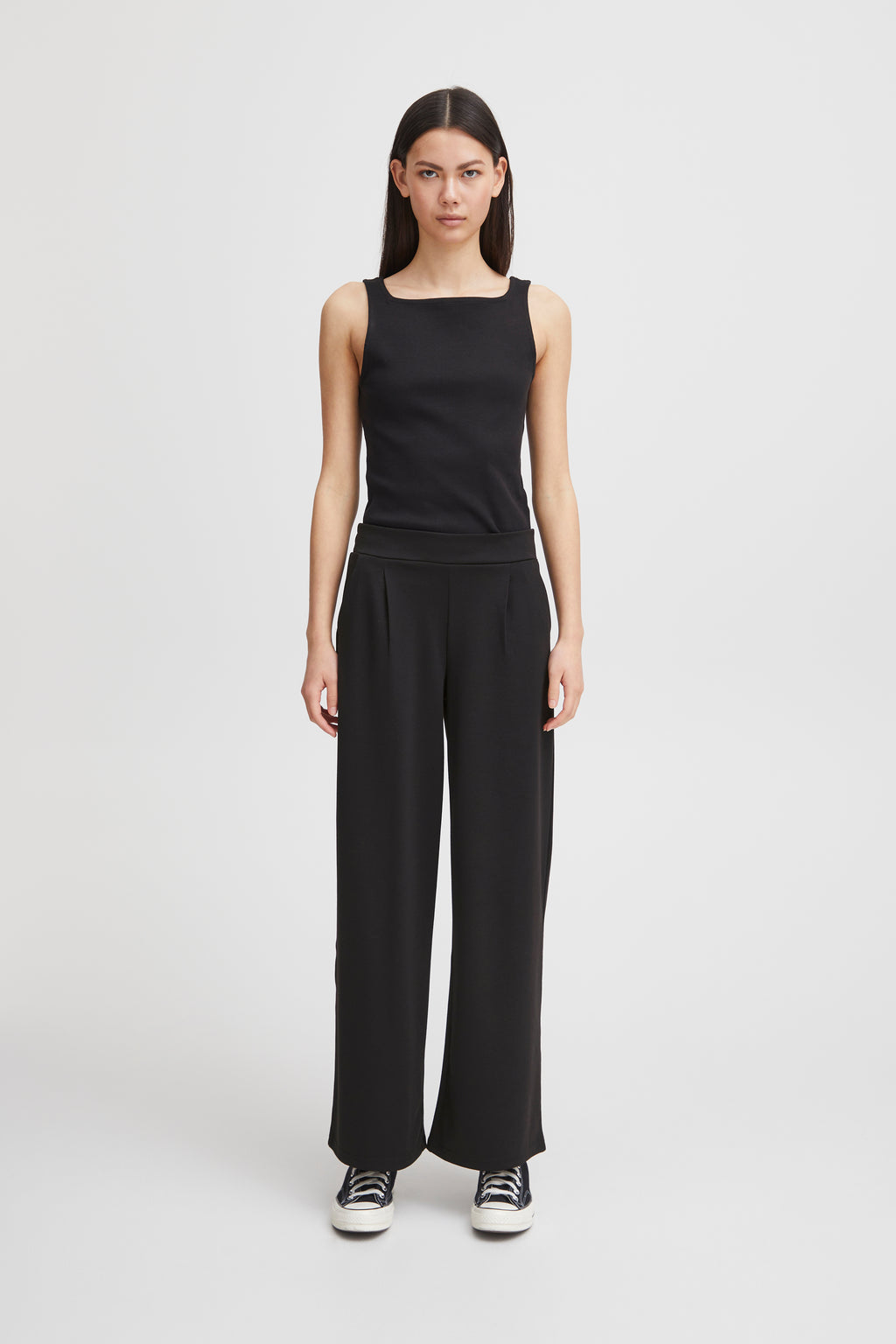 Kate Long Wide Pant - Black