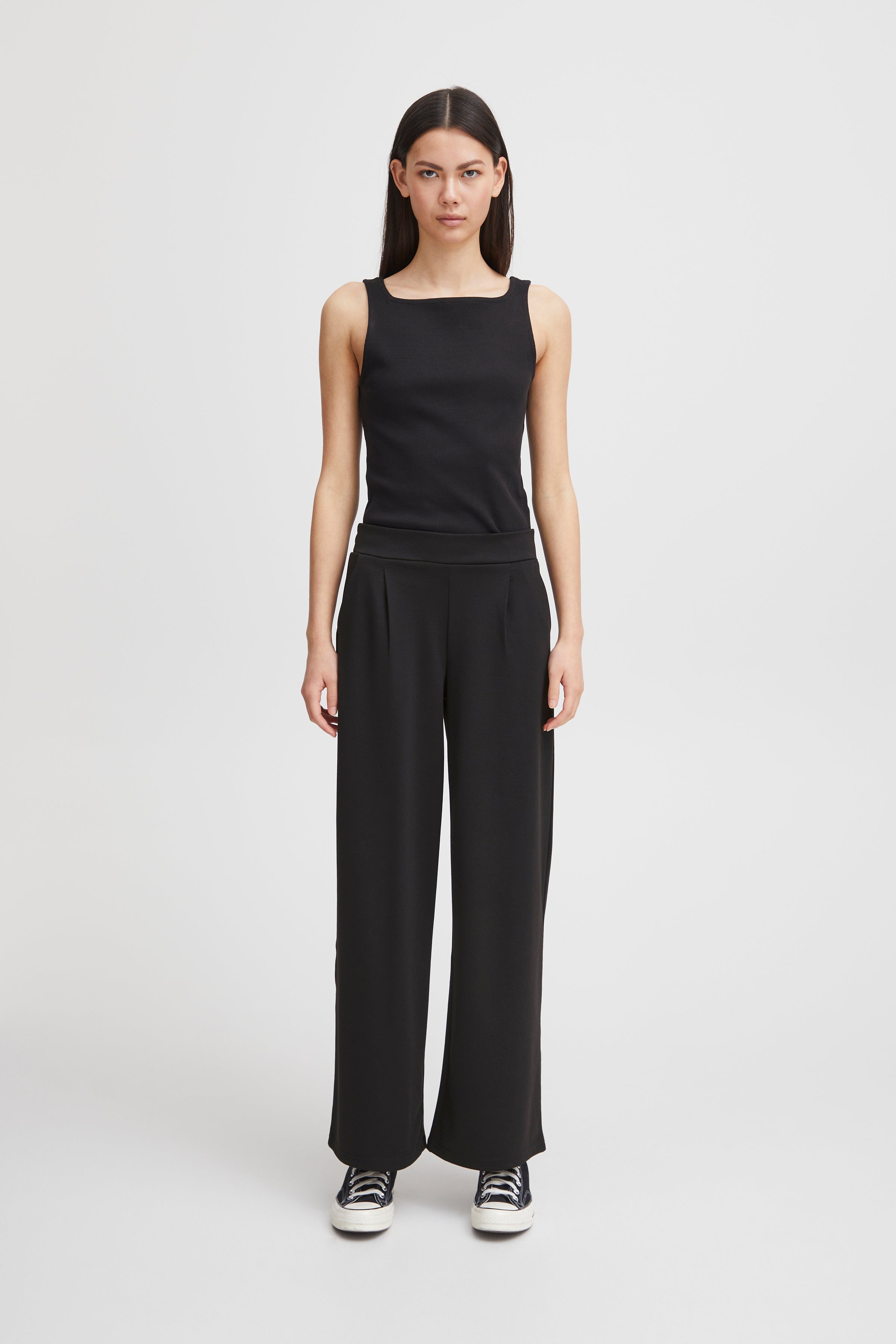 Kate Long Wide Pant - Black