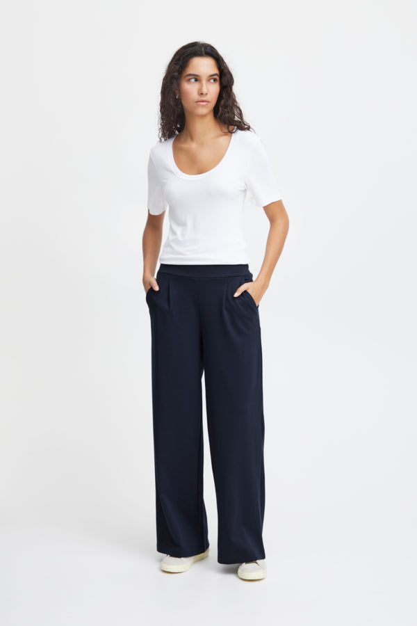 Kate Long Wide Pant - Navy