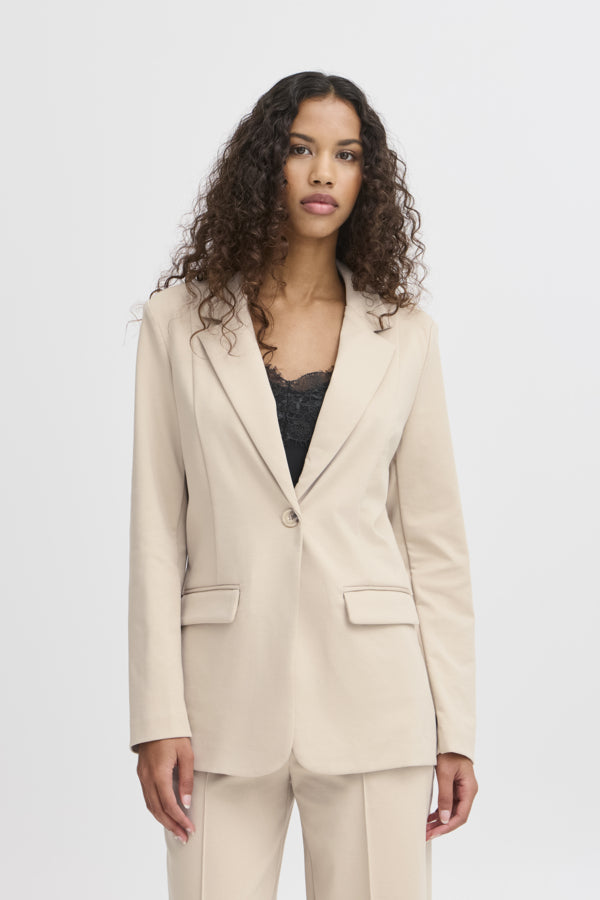Kate Long Blazer - Doeskin