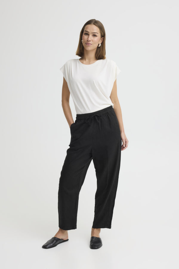 Linno Barrel Pant - Black