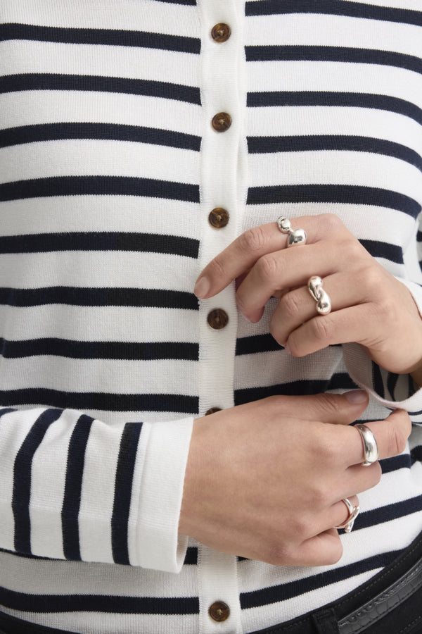 Luls O-Neck Button Cardigan
