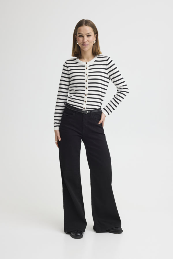 Luls O-Neck Button Cardigan