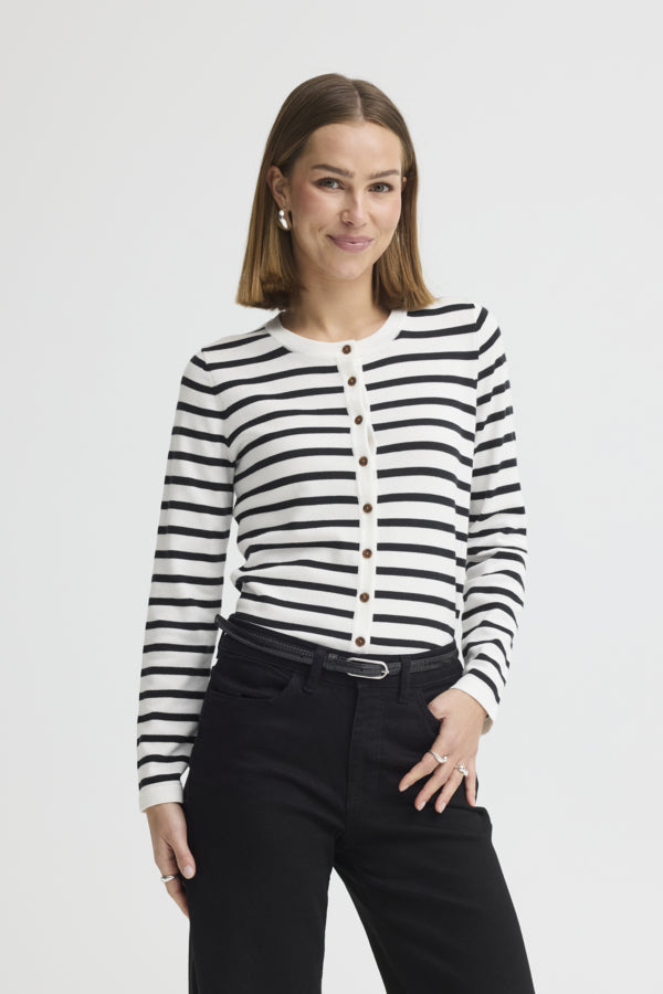 Luls O-Neck Button Cardigan