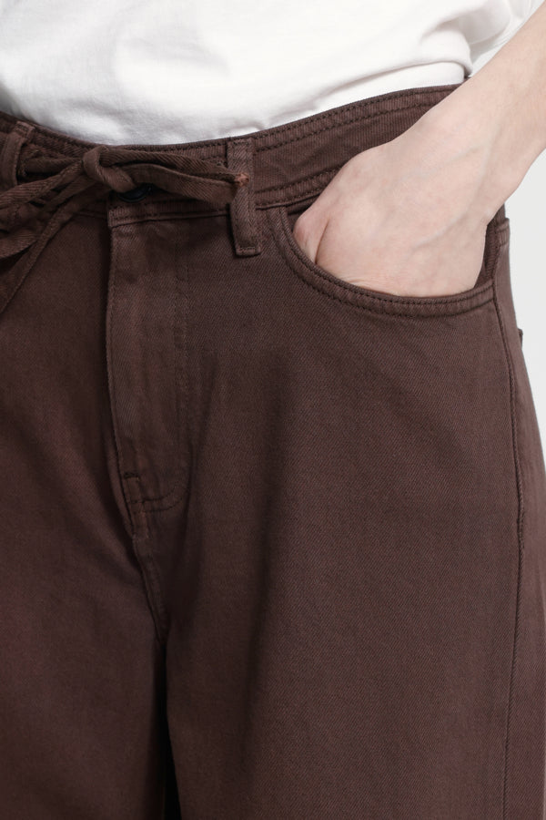 Hezano Brown Wide Leg Jean