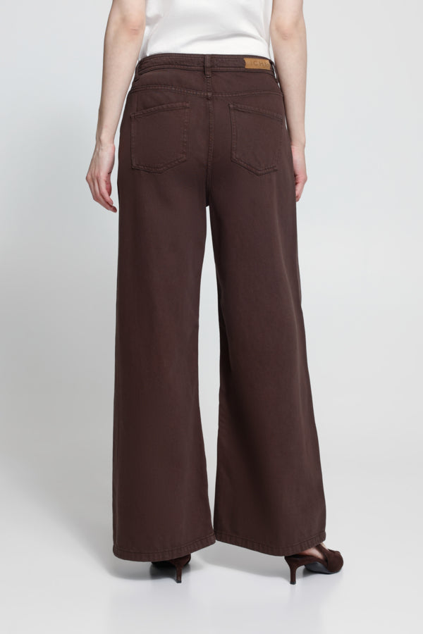 Hezano Brown Wide Leg Jean