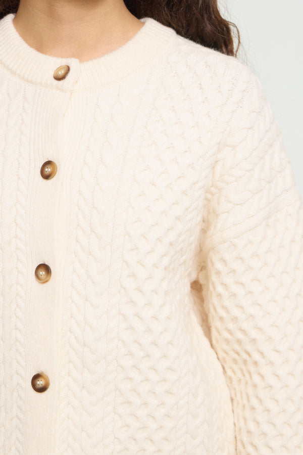 Damina Button Cardigan - Birch