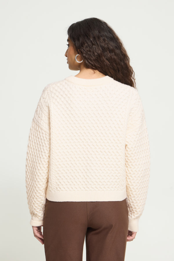 Damina Button Cardigan - Birch