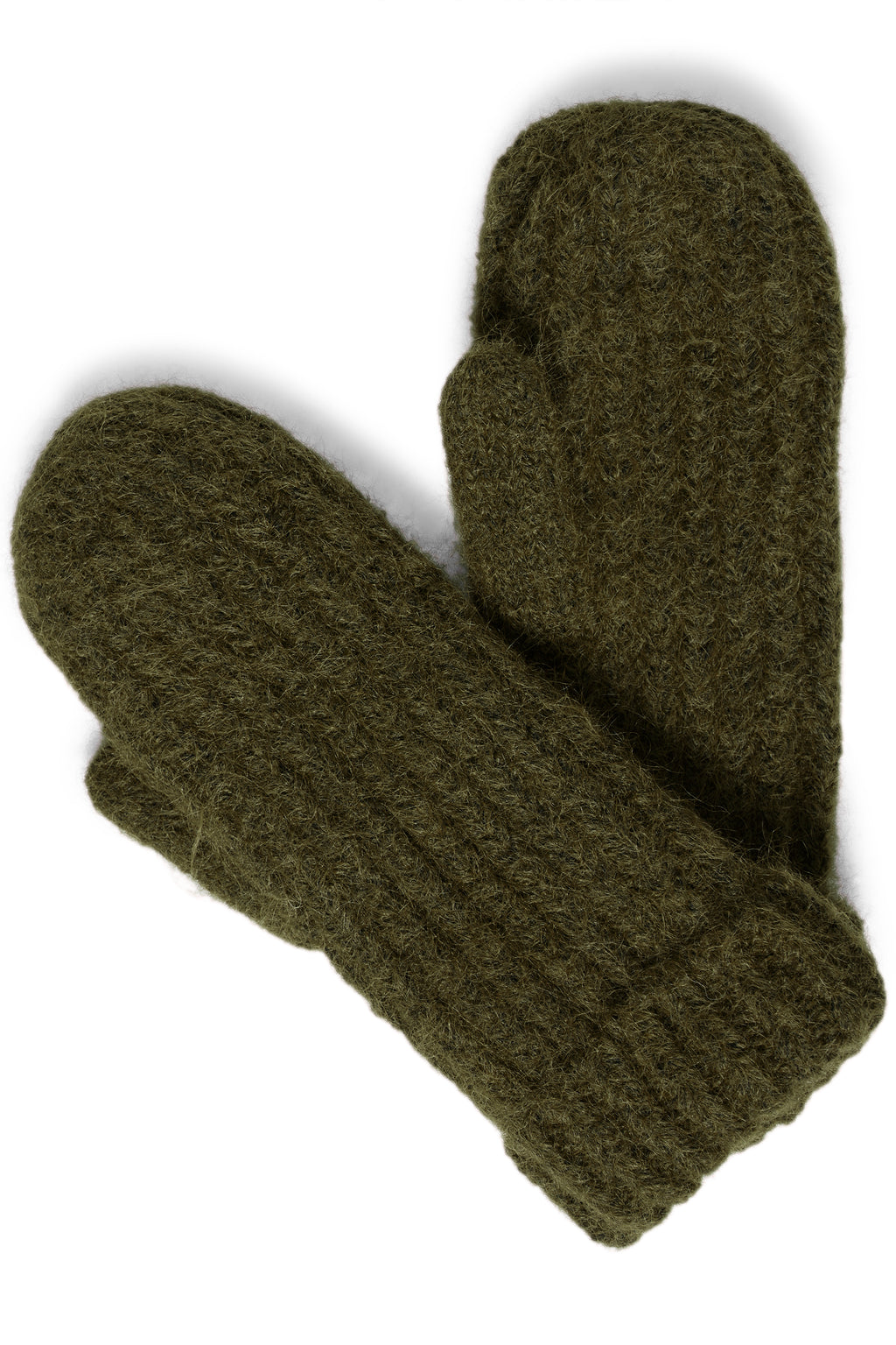 Alovisa Mitten- Olive & Red