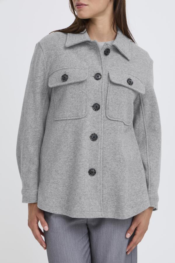 Bondy Shirt Jacket - Grey