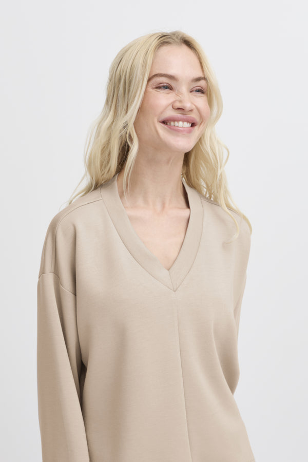 Pusti Vneck Crop Sweater -String