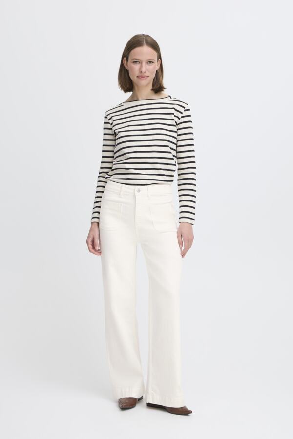 Lydia Pocket White Jeans