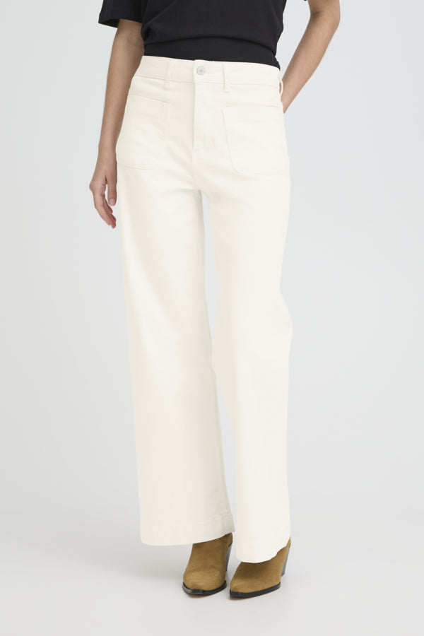 Lydia Pocket White Jeans