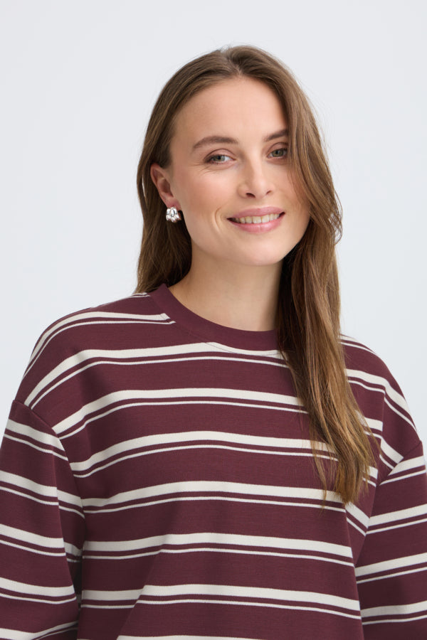 Pelda 3/4 Shirt - Fig Stripe