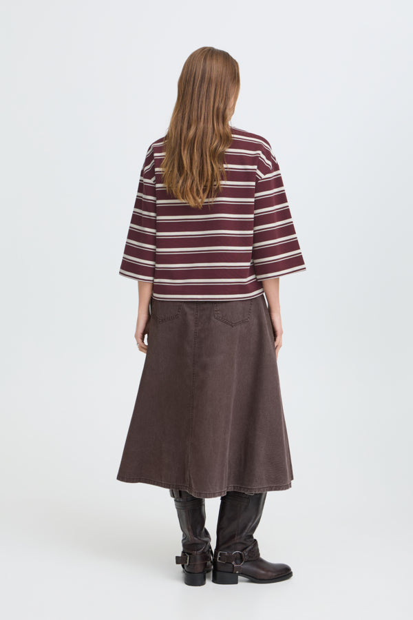 Pelda 3/4 Shirt - Fig Stripe