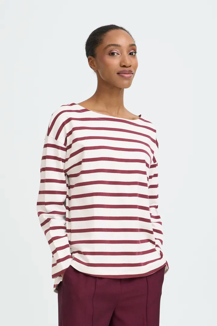Ramsi Pullover - Fig Stripe