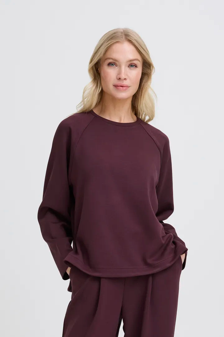 Pusti Raglan Long Sleeve - Fudge