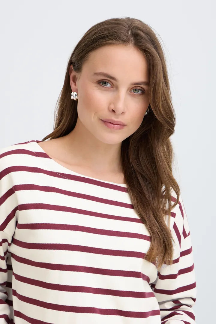 Ramsi Pullover - Fig Stripe