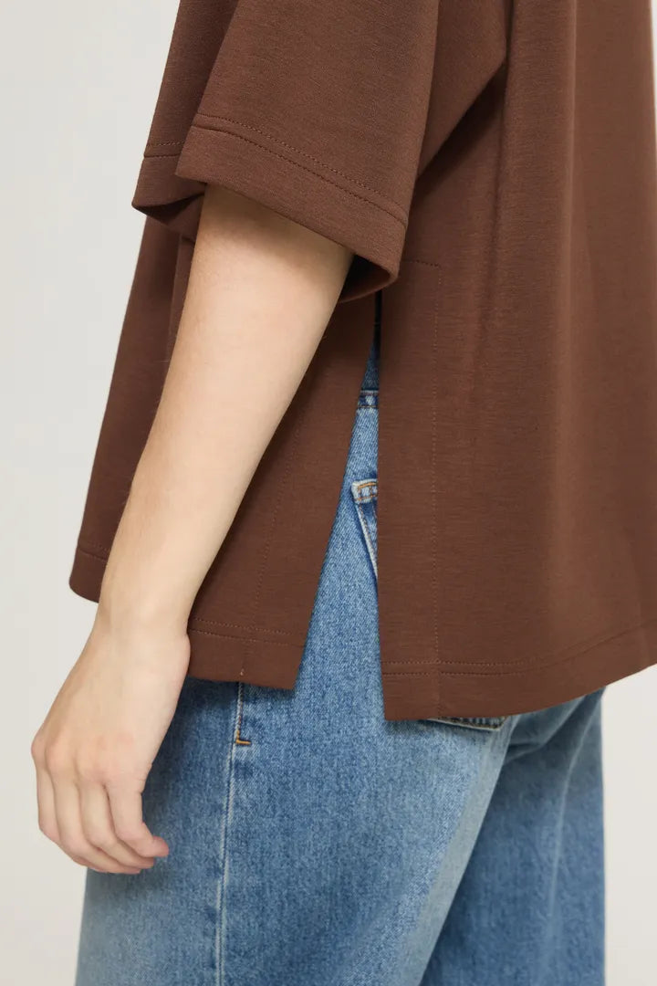 Naida T-Shirt - Chicory Coffee