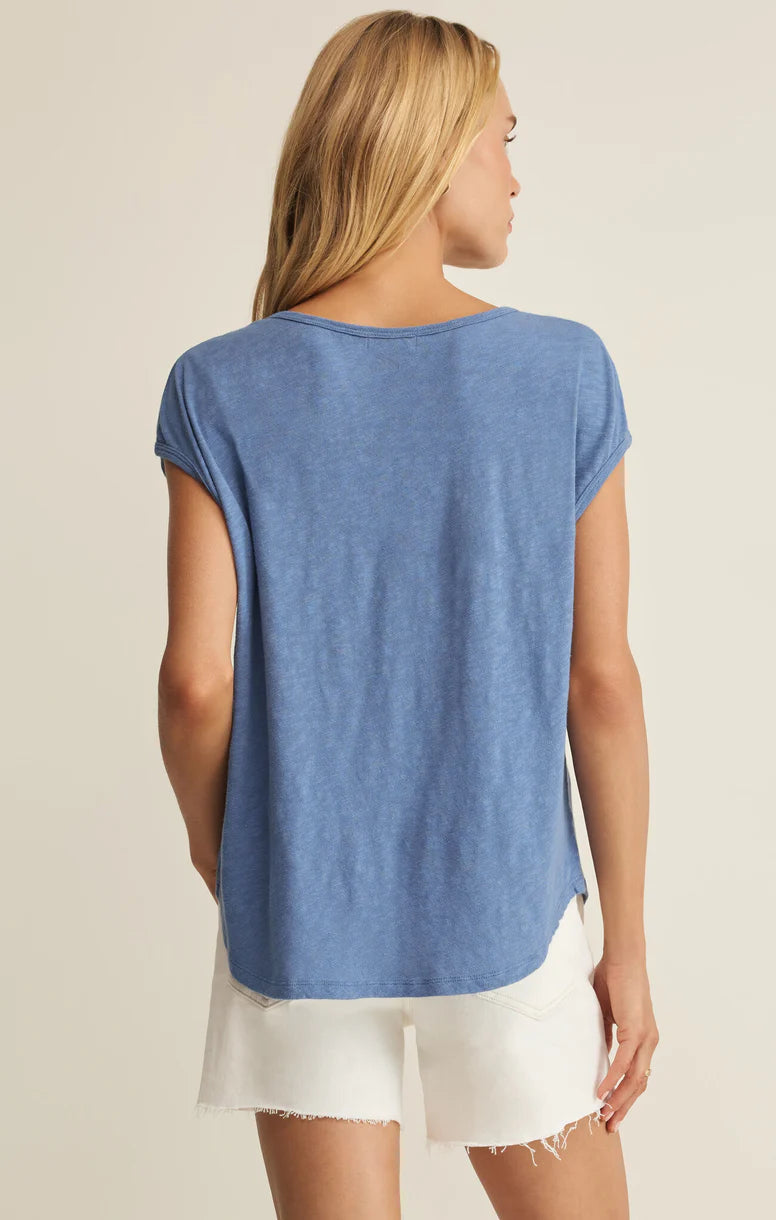 Sol Slub Tank - Lake Blue