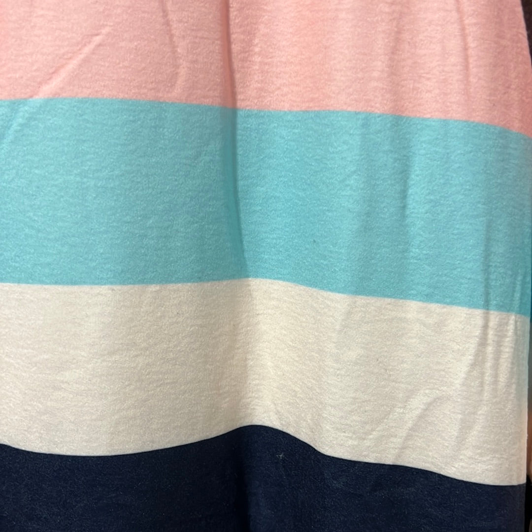 Long Sleeved TShirt Dress - Colourblock