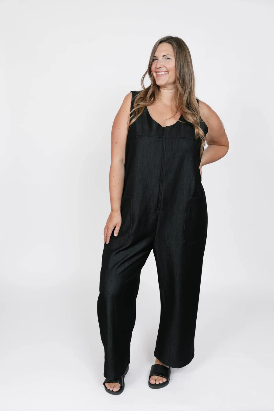 Melani Denim Romper Smash + Tess