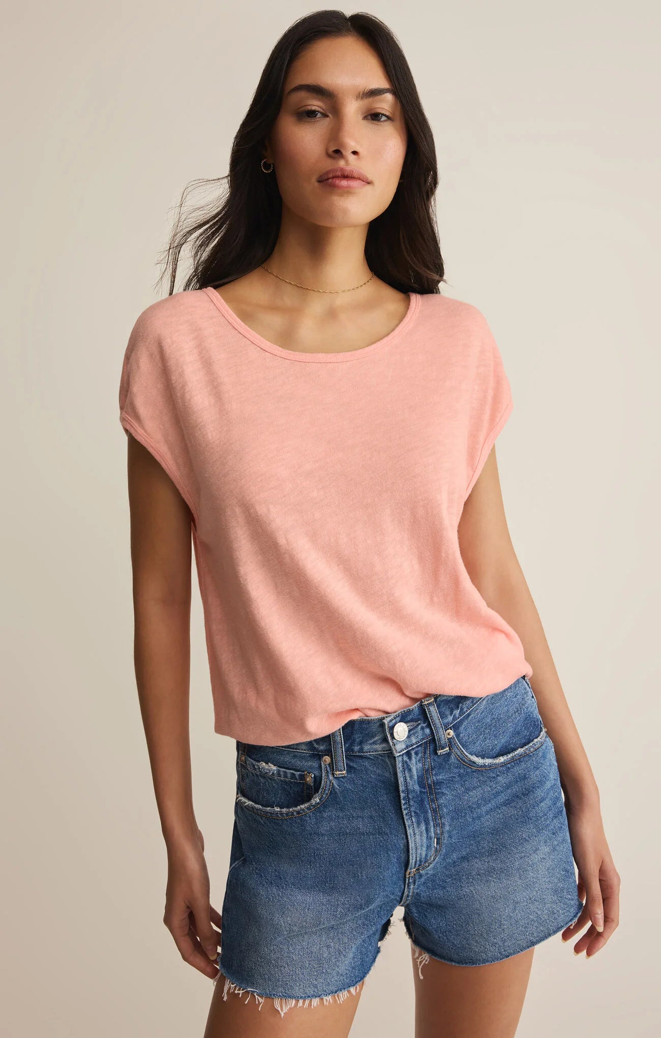 Sol Slub Tank - Bellini
