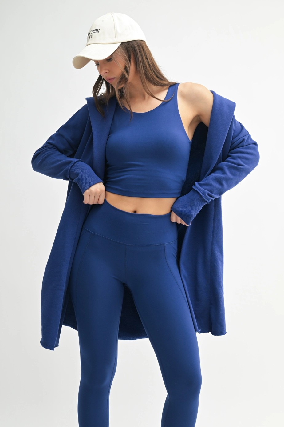 Longline Cardigan - Blue Depth