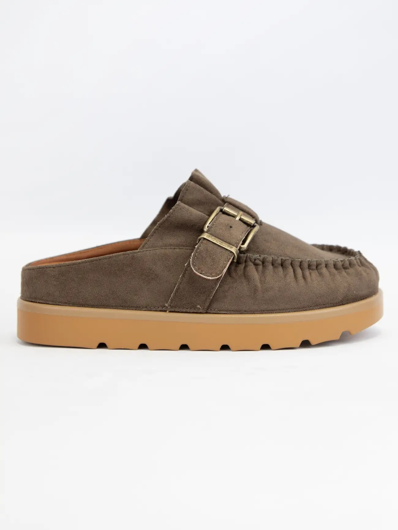 Effy Ruffle Slip-On Moccasin Mule