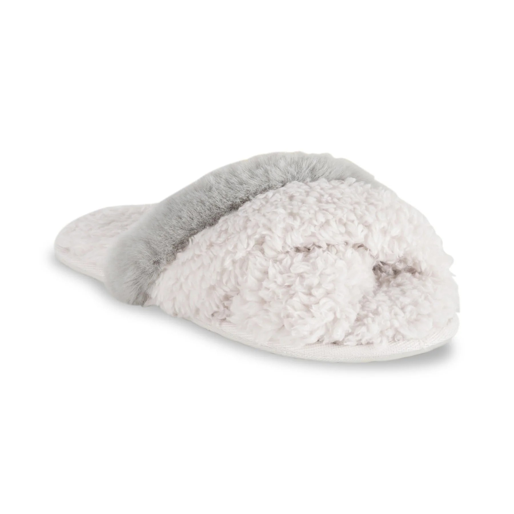 LEMON WOMENS SLEEPOVER BERBER SLIDE SLIPPER