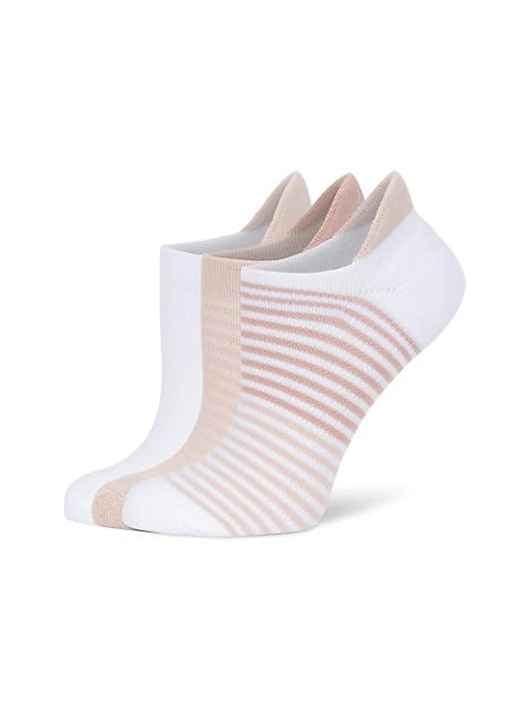 3 pk Powder Heel Tab Low Cut Sock