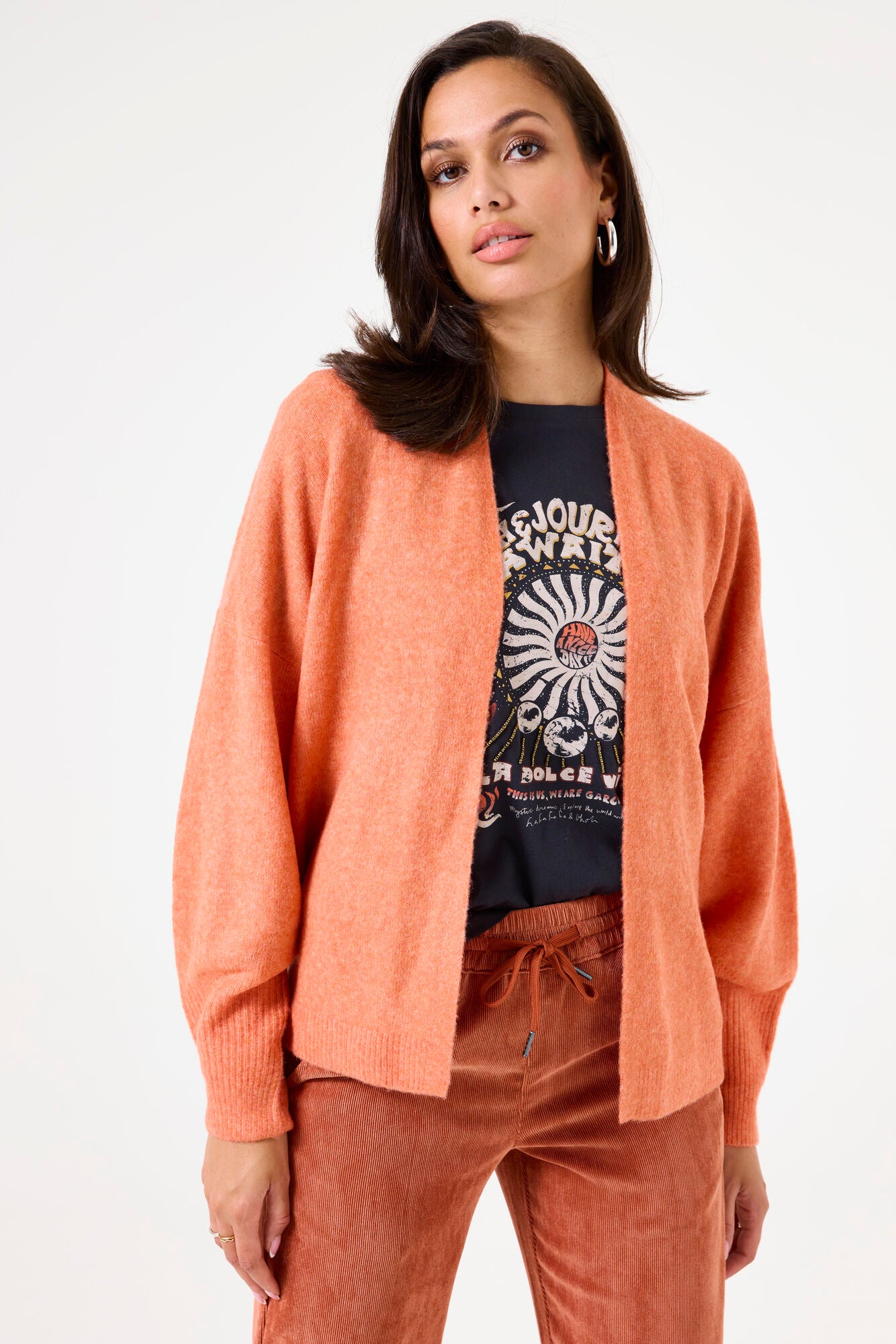 Shift Cardi - Apricot