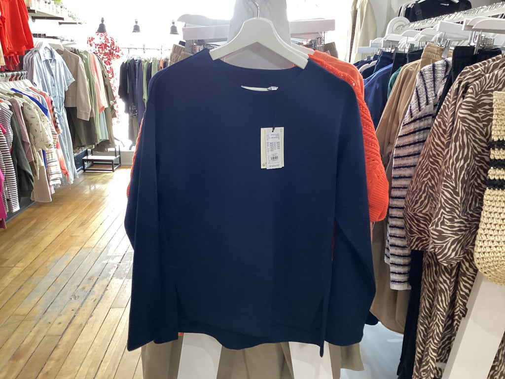 Pusti O-Neck Sweater Navy